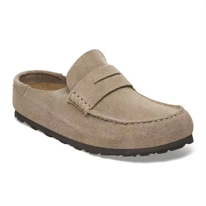 Birkenstock - Naples Wrapped Suede Leather - Taupe